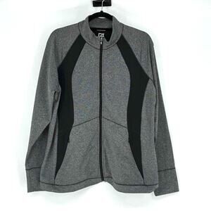 Cutter & Buck Women's Black Heather Shoreline Full Zip Jacket- Size XXL